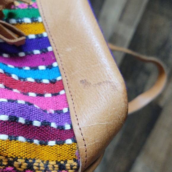 Vintage Boho Festival Gutalmalen Artisan Drawstring embroidered Crossbody Bag - Picture 3 of 13